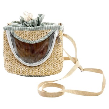 編織外出包 小寵  1個  淺綠色