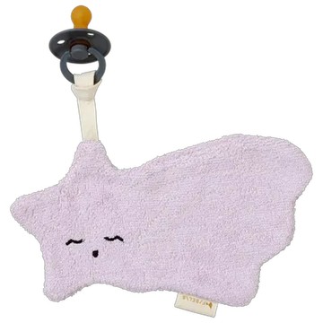 FABELAB 奶嘴安撫巾 70%黏液嫘縈(含竹纖維)/30%棉(有機棉)  丁香紫  1條