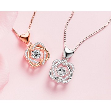 隔日到貨 忐忑 靈動系列 莫桑鑽 莫桑鑽 奧地利水晶 吊墜 S925銀 項鍊 項鏈 N88