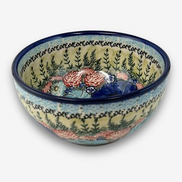 波蘭手繪手工陶-大碗 16cm 野花之歌系列