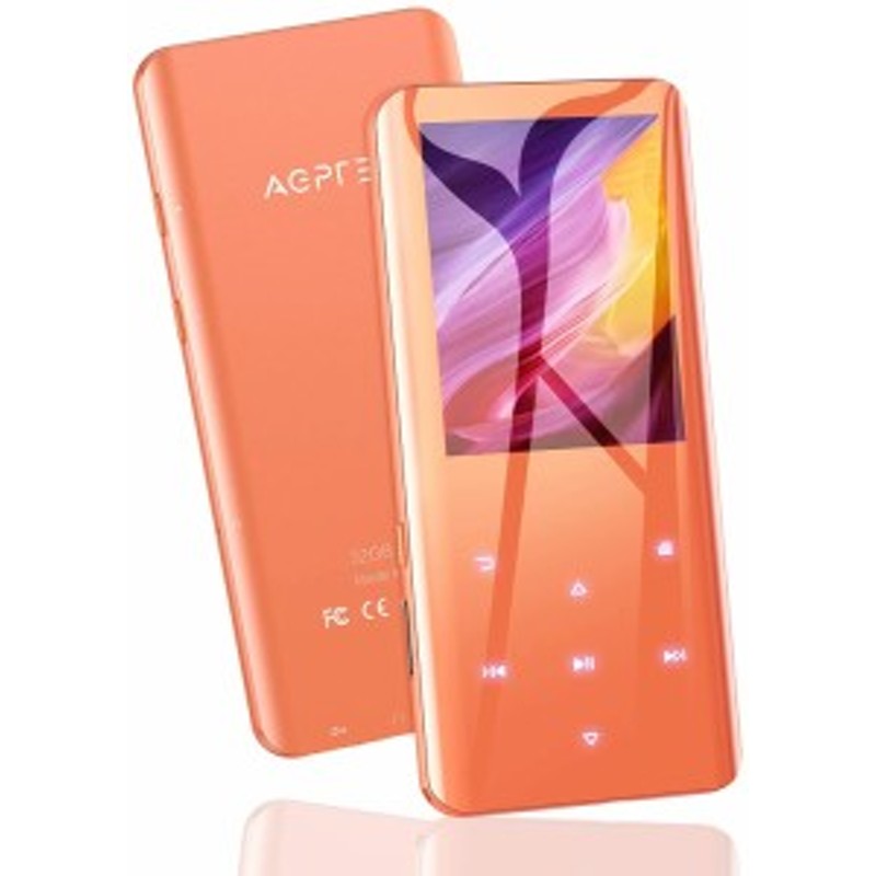 MP3プレーヤー AGPTEK 32GB内蔵 Bluetooth5.0 mp3プレイヤー 3D曲面