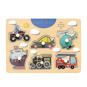 GOOGOOGAGA 聲音拼圖  1套  6片  交通工具