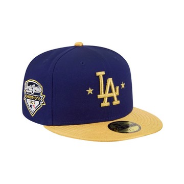 NEW ERA 59FIFTY 5950 GOLD 洛杉磯 道奇 2025 世界大賽冠軍限量版 深藍/黃金 二連霸 限量