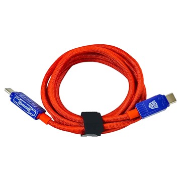 TRANSFORMERS 變形金剛 博派鋅合金TypeC 100W數位顯示高速充電線 C to C  TF-A18  200cm  1條