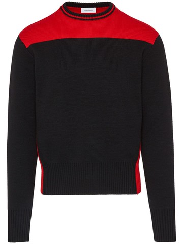 Ferragamo - intarsia-knit wool jumper - men - Virgin Wool - XXL - Black