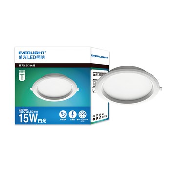 億光 15W LED崁燈 15cm 白光 6500K