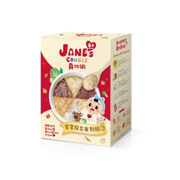 Jane's Congee 真的粥綜合派對組6入盒裝 寶寶粥 常溫粥