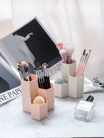 化妝刷收納桶眼影刷子筒化妝品收納盒桌面口紅置物架眉筆宿舍