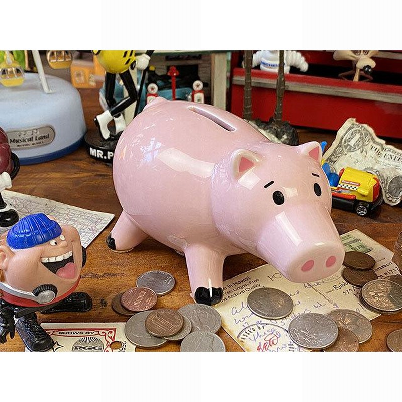 トイ・ストーリー ハム 貯金箱 セラミック製 □ アメリカン雑貨 