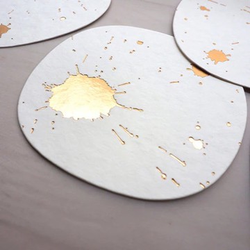 杯墊式活版印刷卡組 — 墨滴款