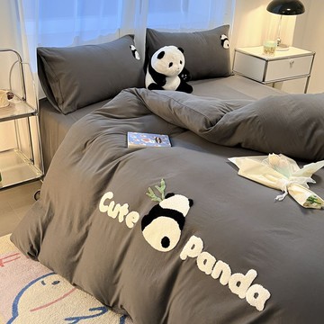 2024新款床品四件套水洗棉床單被套4床上三件套學生宿舍3單雙人