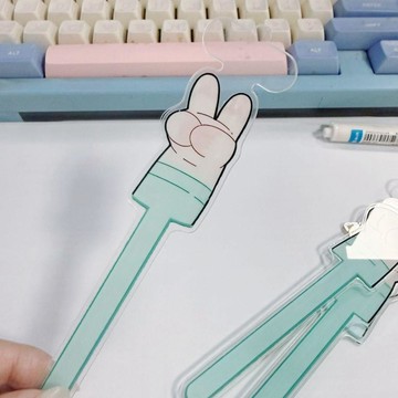 🍀臺灣出貨🍀豹豹手指打卡棒創意亞克力谷美打卡拍攝道具送朋友ins可愛谷美