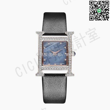 【卓越優選館】2023新款古歐GUOU輕奢女錶 潮流氣質貝殼面水鑽真皮錶帶 小眾簡約女士手錶 時尚穿搭必備