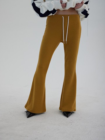 Flared Banding Leggings [YELLOW/GRAY/WHITE/BLACK]