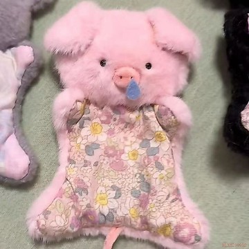 精選好物🌈同款安撫玩偶小豬小鼠diy材料包娃娃治癒安撫助眠手帕娃娃