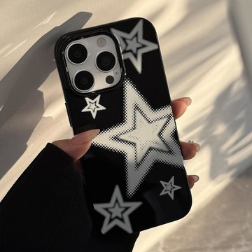 個性塗鴉星星iphone18蘋果16手機殼13軟套15亮面17promax適用11潮
