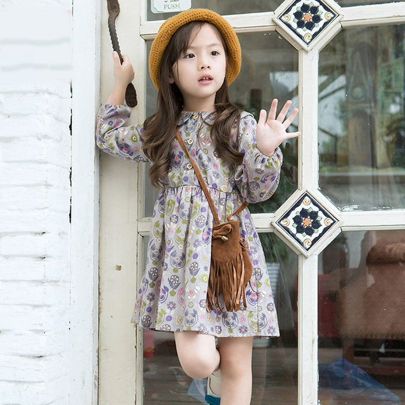 秋新作 キッズ 花柄 長袖 ワンピース 可愛い 長袖ワンピース フラワー 洋服 綿100 子供服 女の子 可愛い Aラインワンピース 子供用 ガールズ 通販 Lineポイント最大0 5 Get Lineショッピング