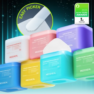 MEDIHEAL Toner Pad 100 Pads (7types Madecassoside Collagen etc)