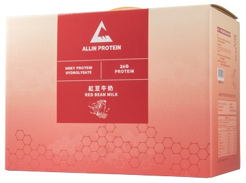 [ALLIN] 水解乳清 (60包/盒) - 多口味-紅豆牛奶