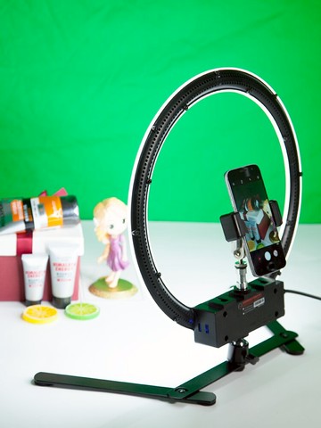 LED攝影燈淘寶珠寶直播燈桌面小型靜物打光燈文玩翡翠拍照補光燈