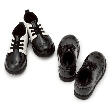 petit main 品牌旗艦店 雕花牛津皮鞋(16-19cm) 【日本直接出貨】