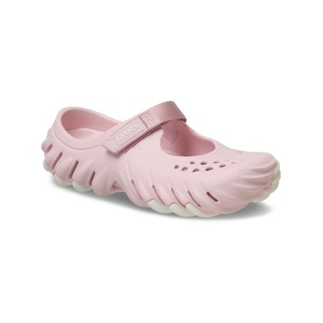 Crocs卡駱馳 女 波波瑪麗珍克駱格 Echo Mary Jane Clog 棉花糖色 211996-685