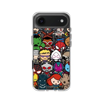 iPhone Air Clear Case（相機按鈕） 透明 - 迪士尼-漫威 Marvel - 漫威英雄-復仇者聯盟 集合Q版
