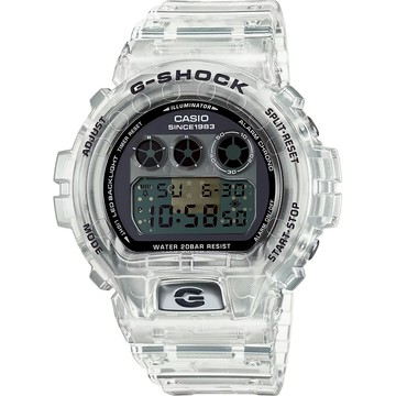 CASIO 卡西歐 G-SHOCK 40周年透明限量版透視機芯手錶 DW-6940RX-7