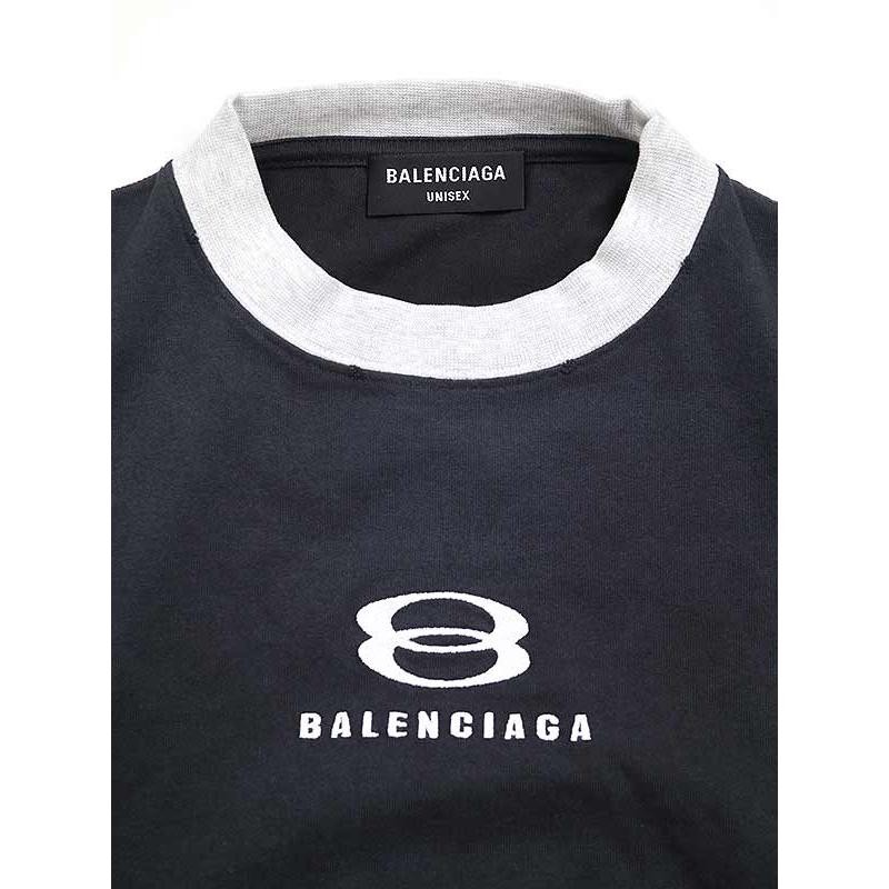 BALENCIAGA バレンシアガ 22SS Unity 3/4 Sleeves Tee ダメージ加工T ...