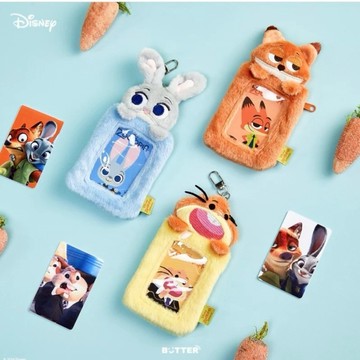 生日快樂🌟【Disney迪士尼】動物方程式x韓國butter聯名款卡套零錢包-尼克狐狸/茱蒂兔子 奶油家族包包吊飾 鑰匙圈 小物收納包 耳機包 兒童送禮 小包包 交換禮物 畢業禮物 雙子座生日禮物