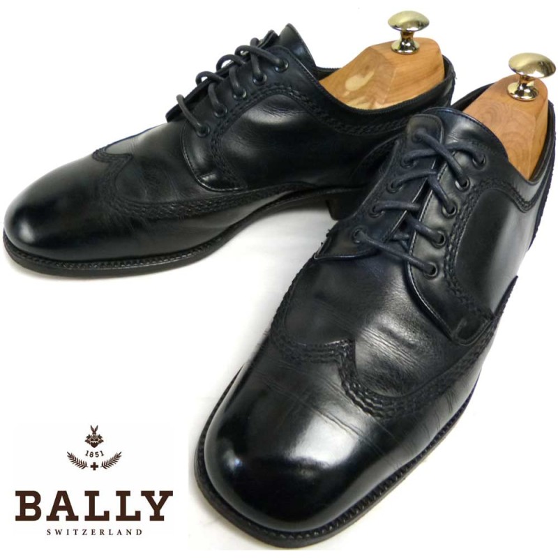 バリー BALLY ウイングチップ レザーシューズ 6D(25cm相当)(メンズ)【中古】 | LINEショッピング