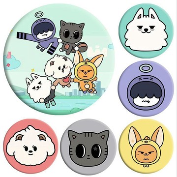 ✨臺灣出貨✨TXT 玩偶徽章 鏡子鑰匙扣 掛件 公仔胸章 馬口鐵 吧唧 崔然竣周邊