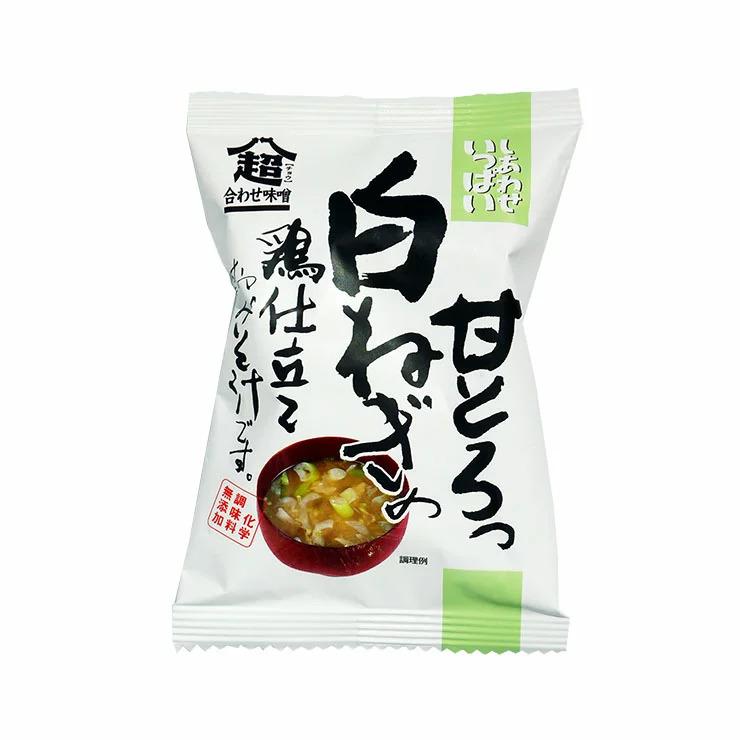 コスモス食品 しあわせいっぱい 甘とろっ白ねぎの鶏仕立ておみそ汁 8.9g 10個セット