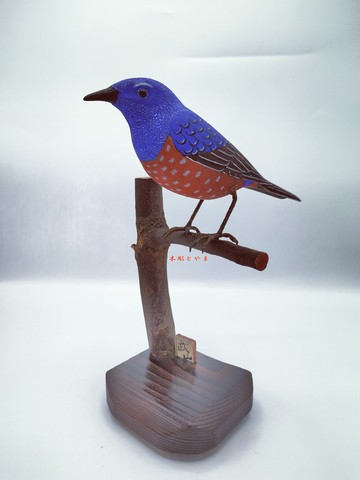 黃腹鵯【木雕鳥雕】