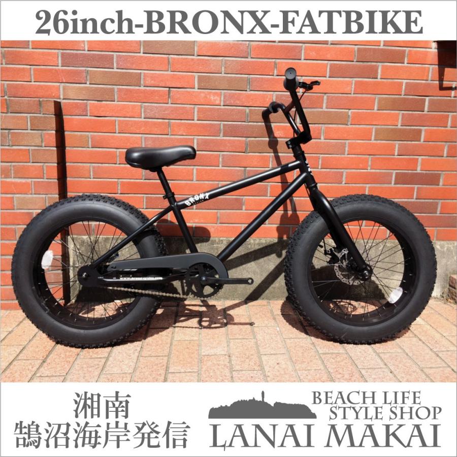 自転車 20BRONX マットブラック×ブラックリム シングルスピード