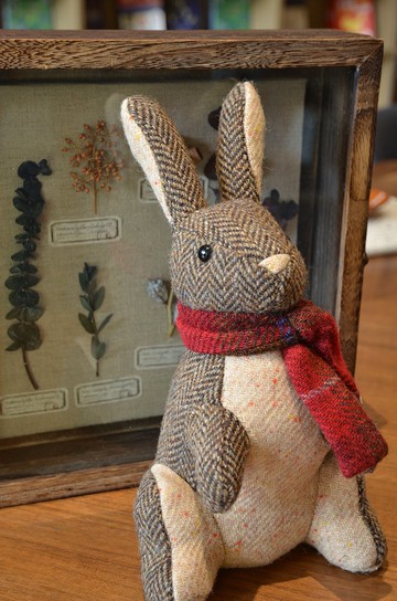 harris tweed哈裡斯粗花呢客製動物玩偶公仔家居書擋門擋擺件禮物