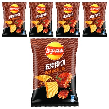 Lay's 樂事 波樂香烤肋排 洋芋片  59.4g  5包