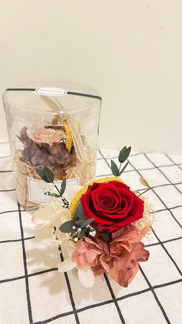 森系實驗室 永生花藍 永生花車掛 永生花吊飾 迷你花籃