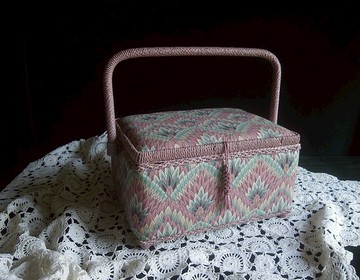 【老時光 OLD-TIME】早期台灣製針線箱裁縫箱