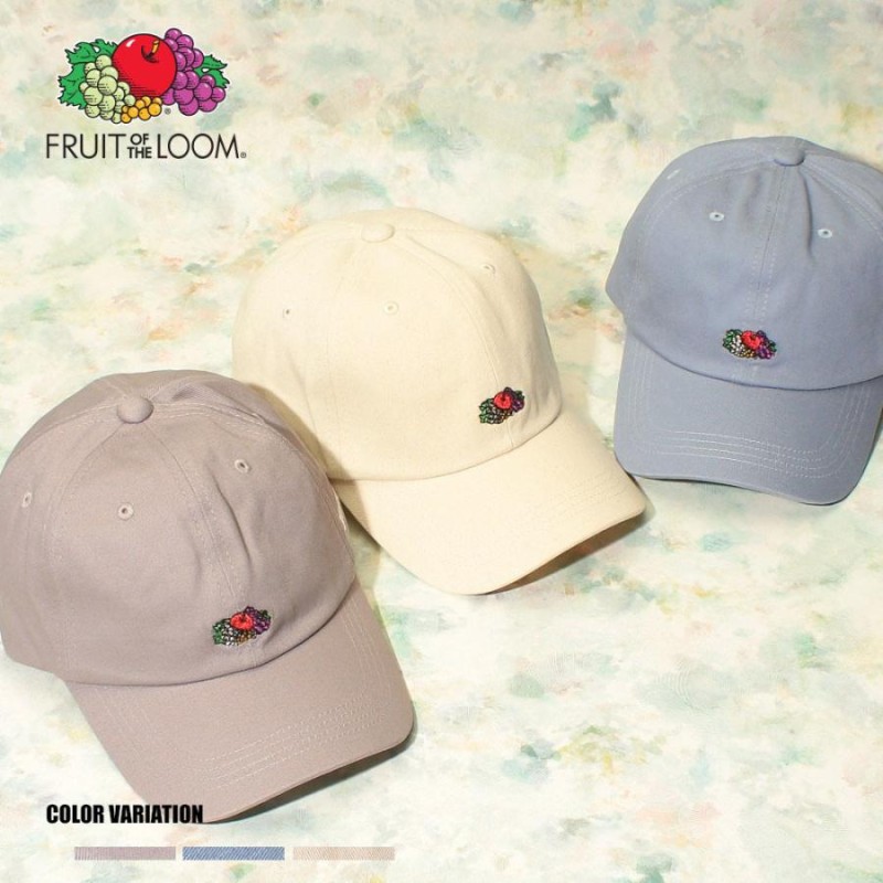 FRUIT OF THE LOOM】FRUITS EMBROIDERY LOW CAP/全3色/ユニセックス/帽子/キャップ/無地/ワンポイント |  LINEブランドカタログ