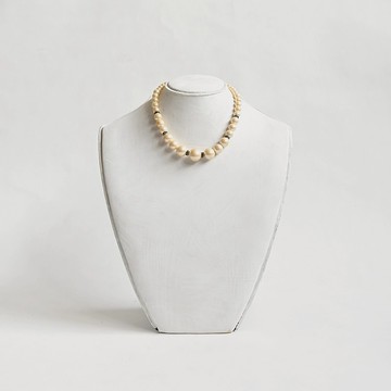 【蛋植物古著】黑玉光影古著珍珠項鍊