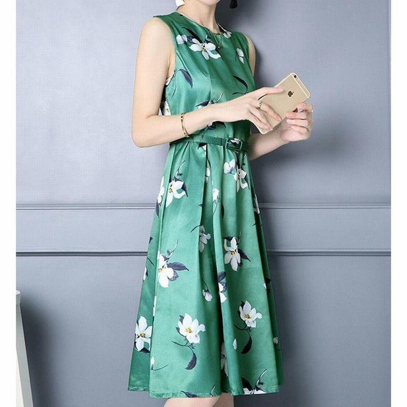   ★ プリント入り ノースリーブ ミディ丈ワンピース プリント ミディワンピース - エクリュ/ブルー | ZARA Japan / 日本
