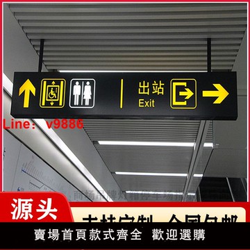 【台灣公司 可開發票】吊牌燈箱商場地下車庫停車場指示牌定制醫院雙面鏤空發光廠家定做