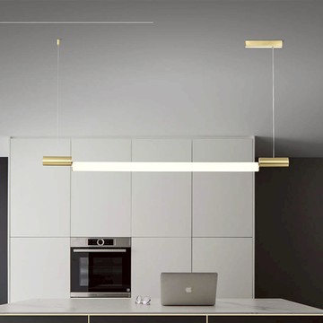 質感簡約鋁材電鍍壓克力餐吊燈 34-21341