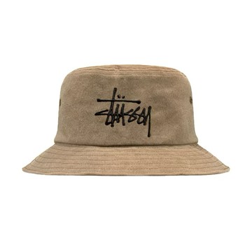 《Urban當天出貨》 Stussy帽子 大標刺繡 CANVAS BUCKET HAT 漁夫帽 遮陽帽 防曬帽 露營
