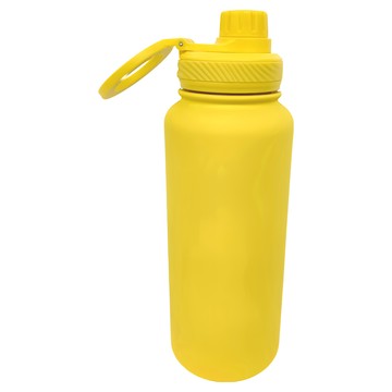 新款手機磁吸支架戶外水壺  檸檬黃色 1L  1個