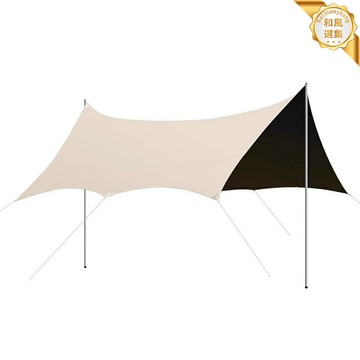 【黑膠超強防曬】天幕 戶外天幕 露營天幕 沙灘帳篷 遮陽棚 野餐帳篷 銀膠塗層 防雨防曬 便攜快開 露營野餐沙灘必備
