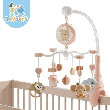JOYBABY 嬰兒床鈴 床邊音樂鈴 小熊夜燈投影旋轉音樂床鈴