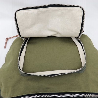 ロエベ　キャンバス　バッグ 新品同様 ロエベ XL BUMBAG ボディバッグ メンズ カーキグリーン