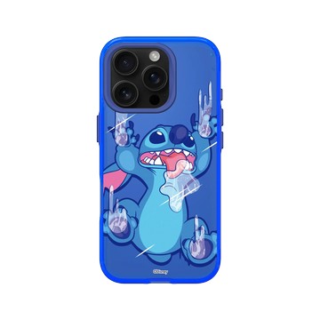 iPhone 16 Pro Clear 激光藍 - 迪士尼-史迪奇 Disney Stitch - 搞怪系列-怪可愛